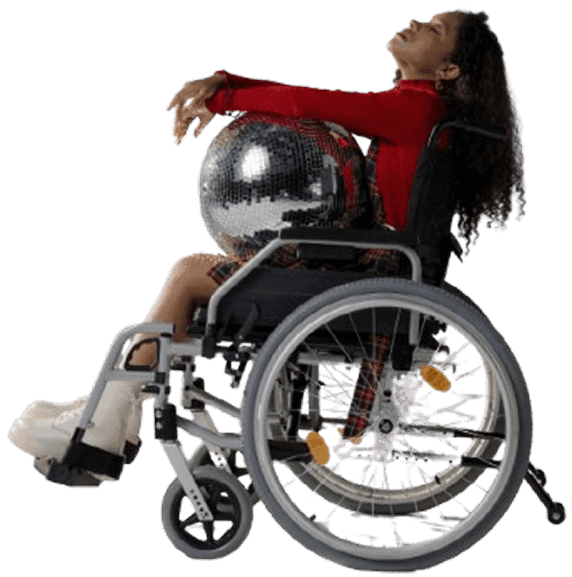 Person using a wheelchair
